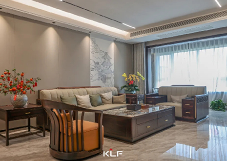 KLF全屋記 | 138㎡現(xiàn)代新中式之家，勾勒古典國(guó)風(fēng)雅韻