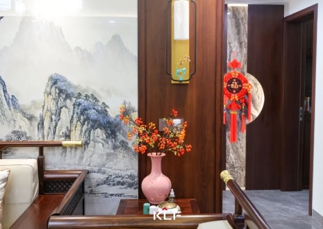 KLF全屋記丨136㎡新中式雅居，古調(diào)新彈，忘卻紛擾，呼吸著的當代生活提案
